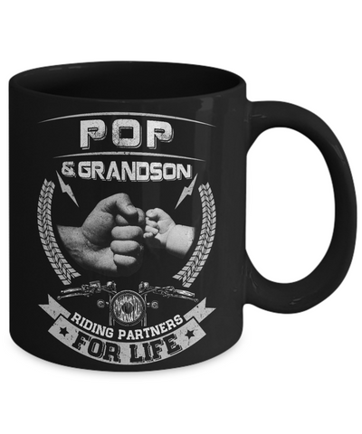 Motocross Pop And Grandson Riding Partners For Life Mug Coffee Mug | Teecentury.com