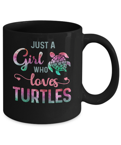 Just A Girl Who Loves Turtles Turtle Lover Mug Coffee Mug | Teecentury.com