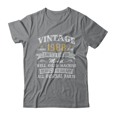 Vintage 34th Birthday Funny 1988 All Original Parts T-Shirt & Hoodie | Teecentury.com