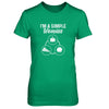 I'm A Simple Woman Coffee Pizza Golf T-Shirt & Tank Top | Teecentury.com