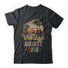 Retro Classic Vintage August 1998 24th Birthday Gift T-Shirt & Hoodie | Teecentury.com