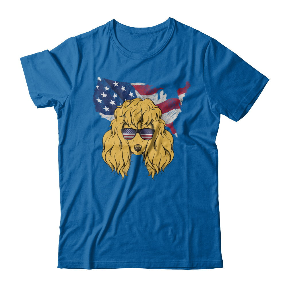 Funny Patriot Poodle Dog 4Th Of July American Flag T-Shirt & Hoodie | Teecentury.com