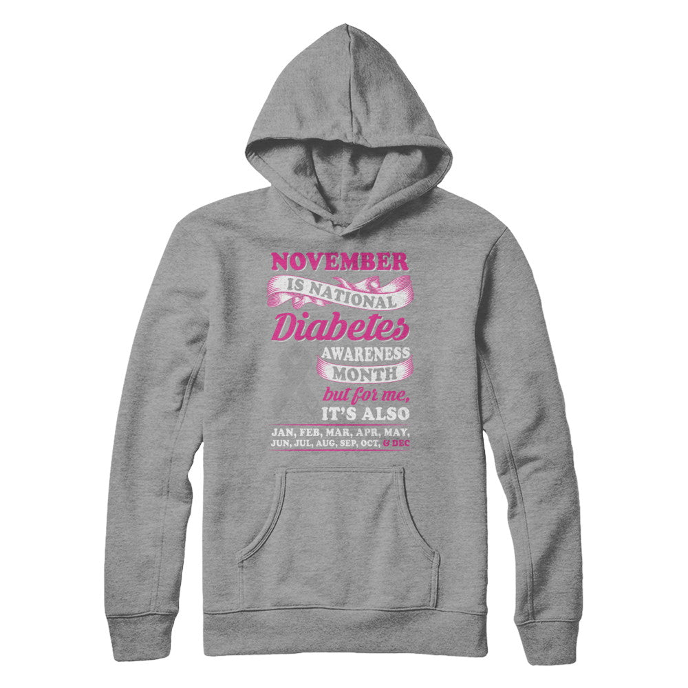 November Is National Diabetes Awareness Month T-Shirt & Hoodie | Teecentury.com