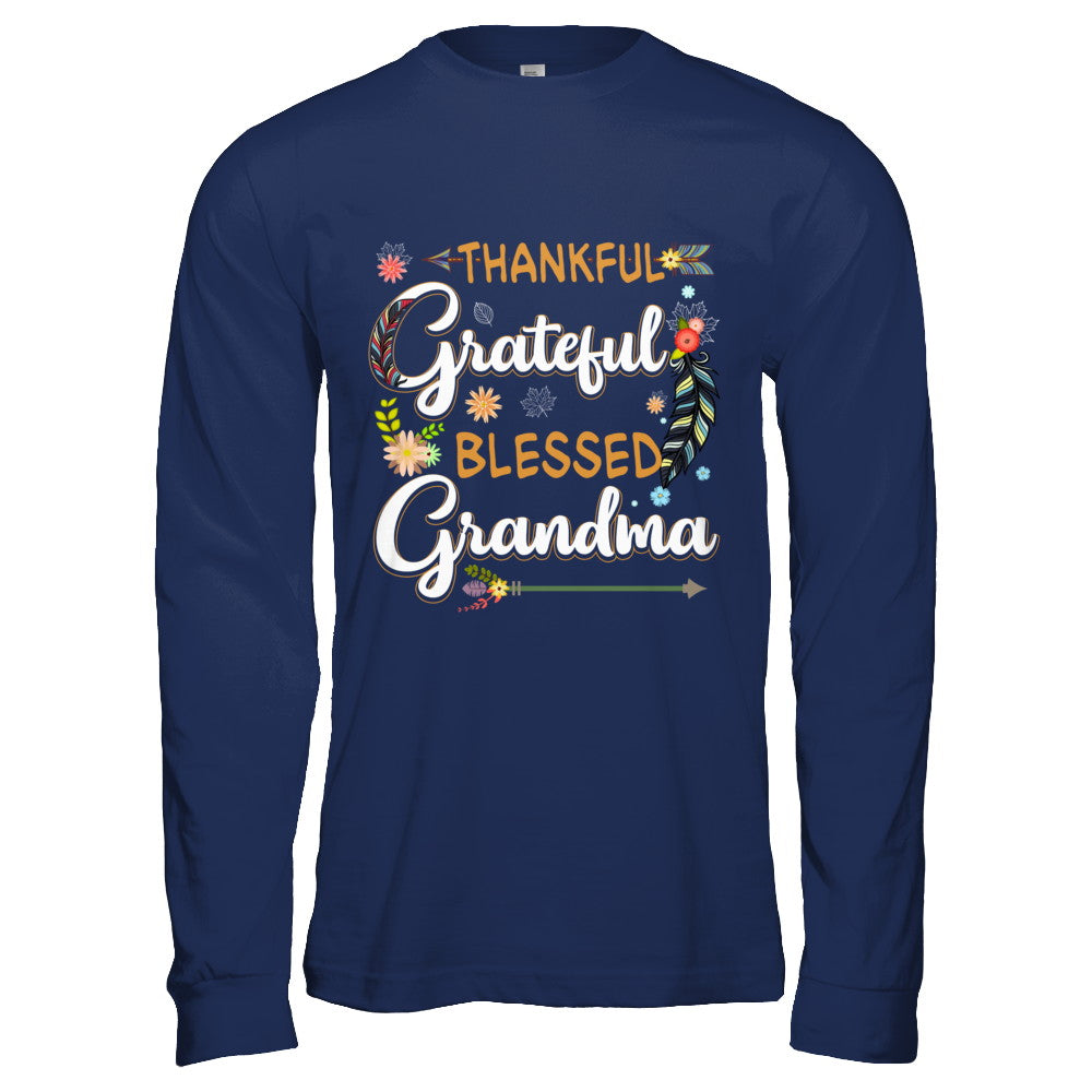 Grateful Thankful And Blessed Grandma T-Shirt & Hoodie | Teecentury.com