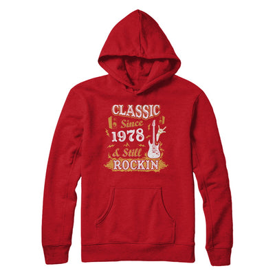 Vintage Classic Since 1978 With Rockin 44th Birthday T-Shirt & Hoodie | Teecentury.com