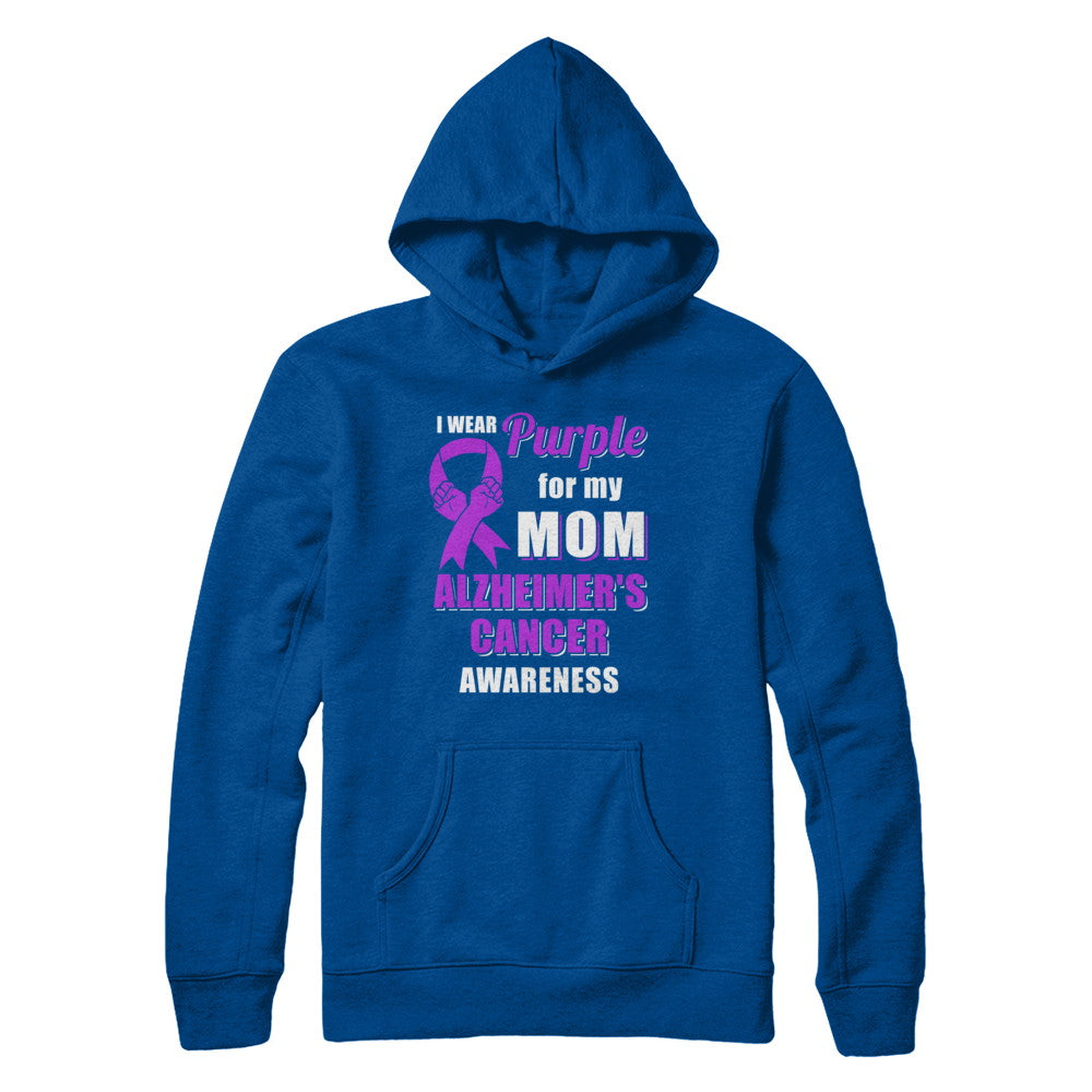 I Wear Purple For My Mom Alzheimer's Awareness Son Daughter T-Shirt & Hoodie | Teecentury.com