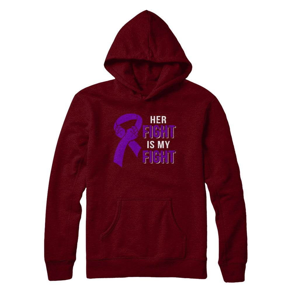 Her Fight Is My Fight Alzheimers Pancreatic Cancer Awareness T-Shirt & Hoodie | Teecentury.com