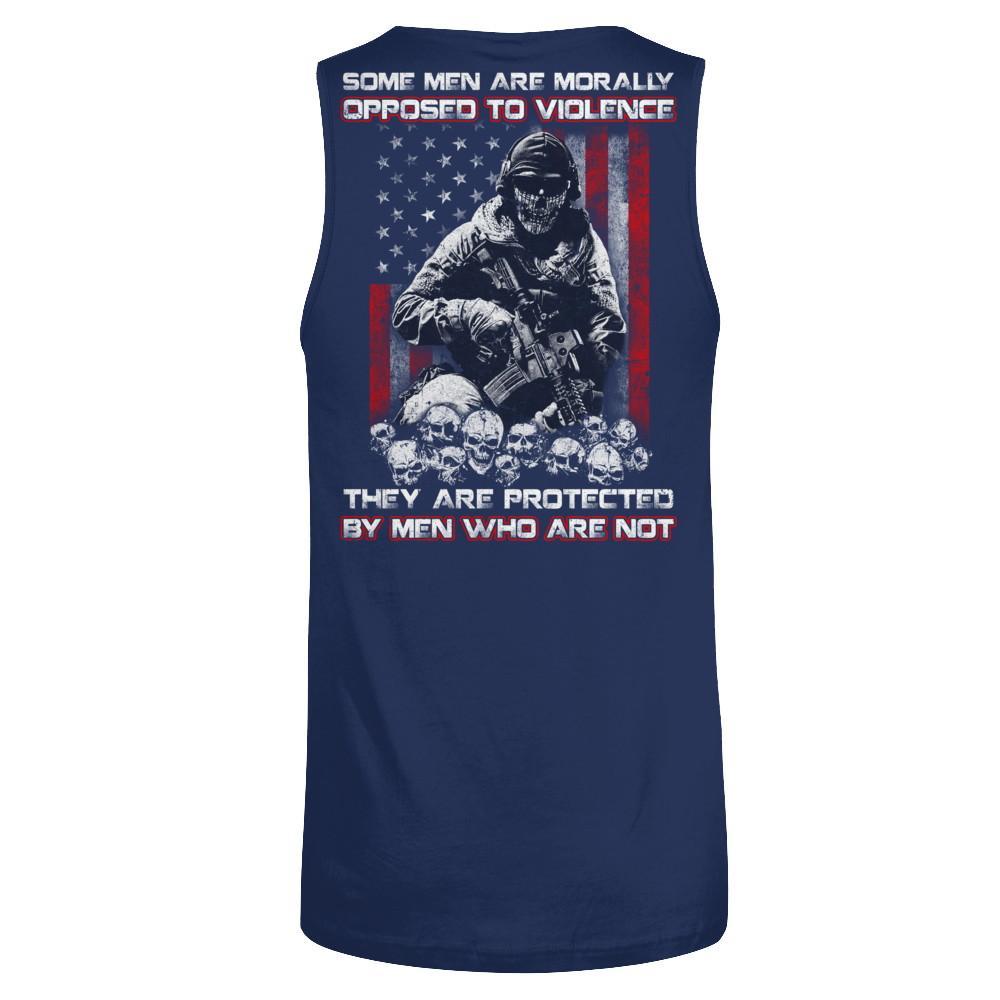 Veteran Men Opposed To Violence They Are Protected By Men Who Are Not T-Shirt & Hoodie | Teecentury.com