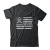 Gray Ribbon Diabetes Awareness US Flag T-Shirt & Hoodie | Teecentury.com