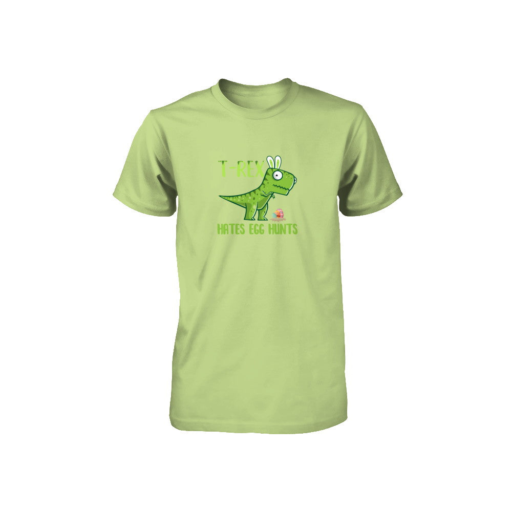 Funny Easter Bunny Dinosaur T-Rex Hates Egg Hunts Youth Youth Shirt | Teecentury.com