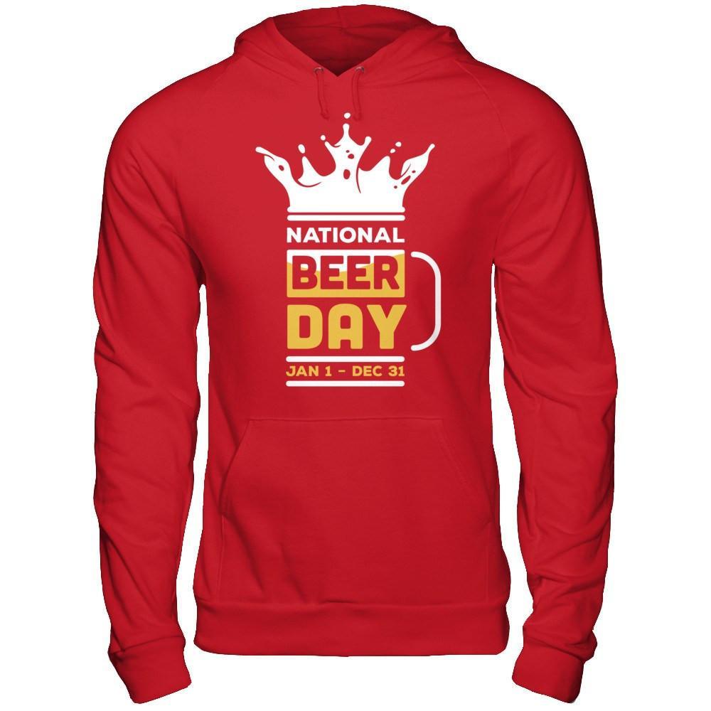 National Beer Day Jan 1 Dec 31 T-Shirt & Hoodie | Teecentury.com