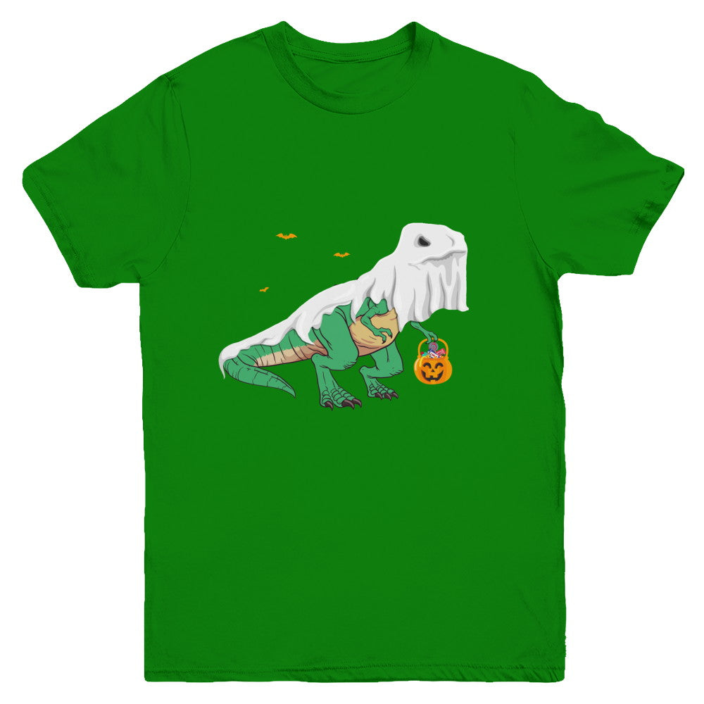 Halloween T Rex Dinosaur Ghost Trick Or Treat Youth Youth Shirt | Teecentury.com