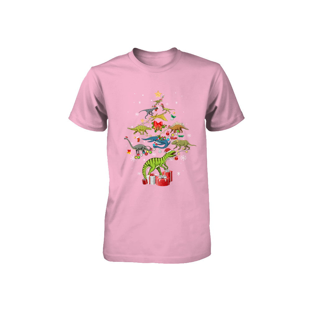 Tree Rex Funny Dinosaur Christmas Tree Kids Gift Youth Youth Shirt | Teecentury.com