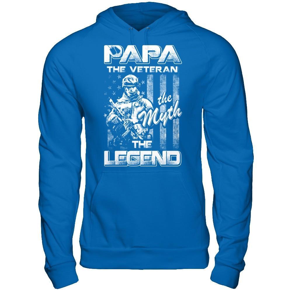 Papa The Veteran The Myth The Legend T-Shirt & Hoodie | Teecentury.com