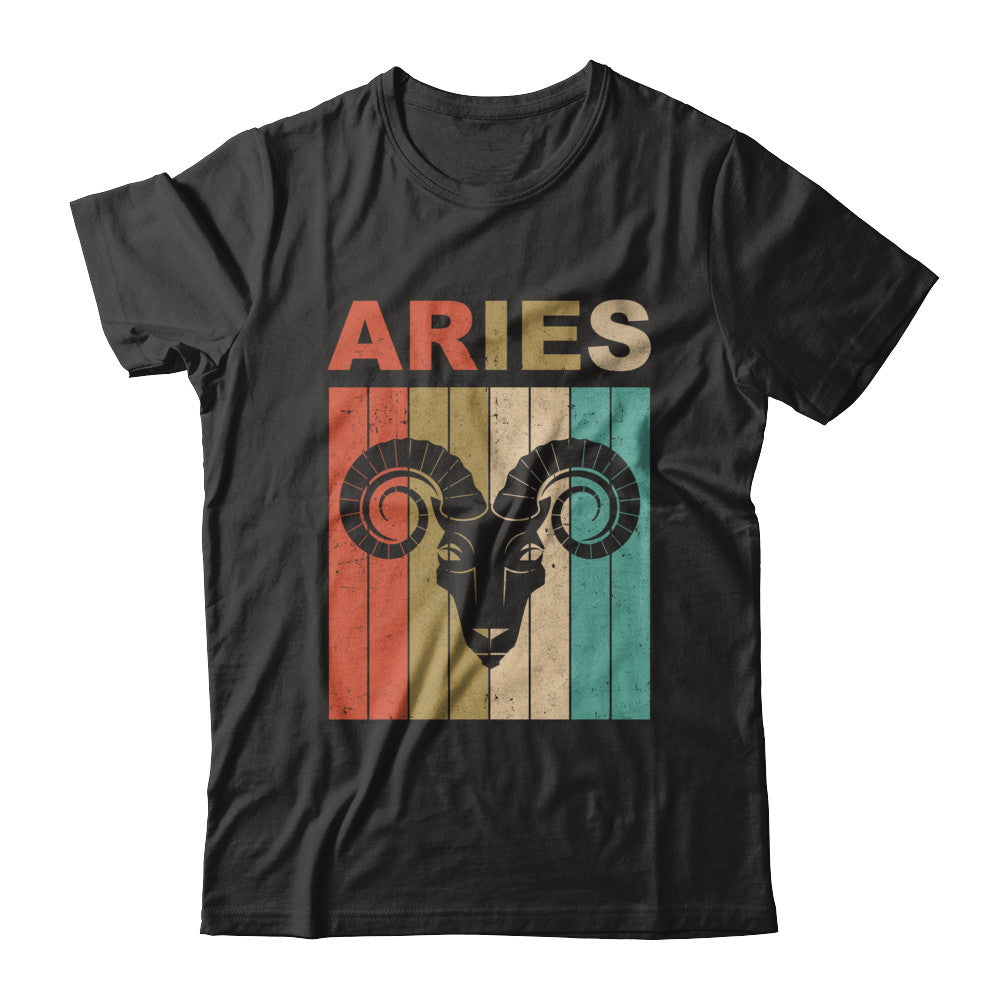 Vintage Aries Zodiac March April Birthday Gift T-Shirt & Hoodie | Teecentury.com
