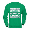Mother Of Two Boys Work From Son Up 'Til Son Down T-Shirt & Hoodie | Teecentury.com