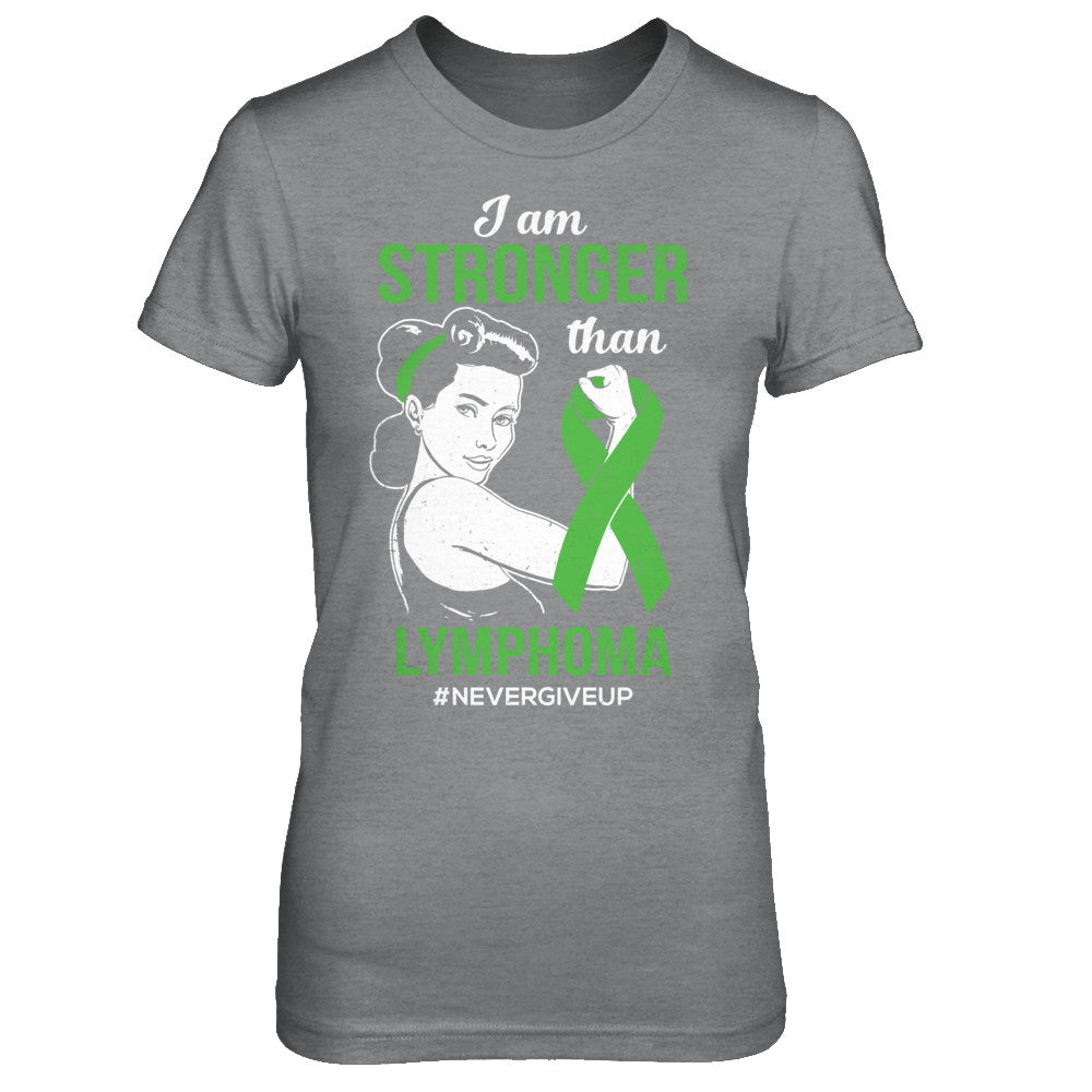 I Am Stronger Than Lymphoma Awareness Support T-Shirt & Hoodie | Teecentury.com