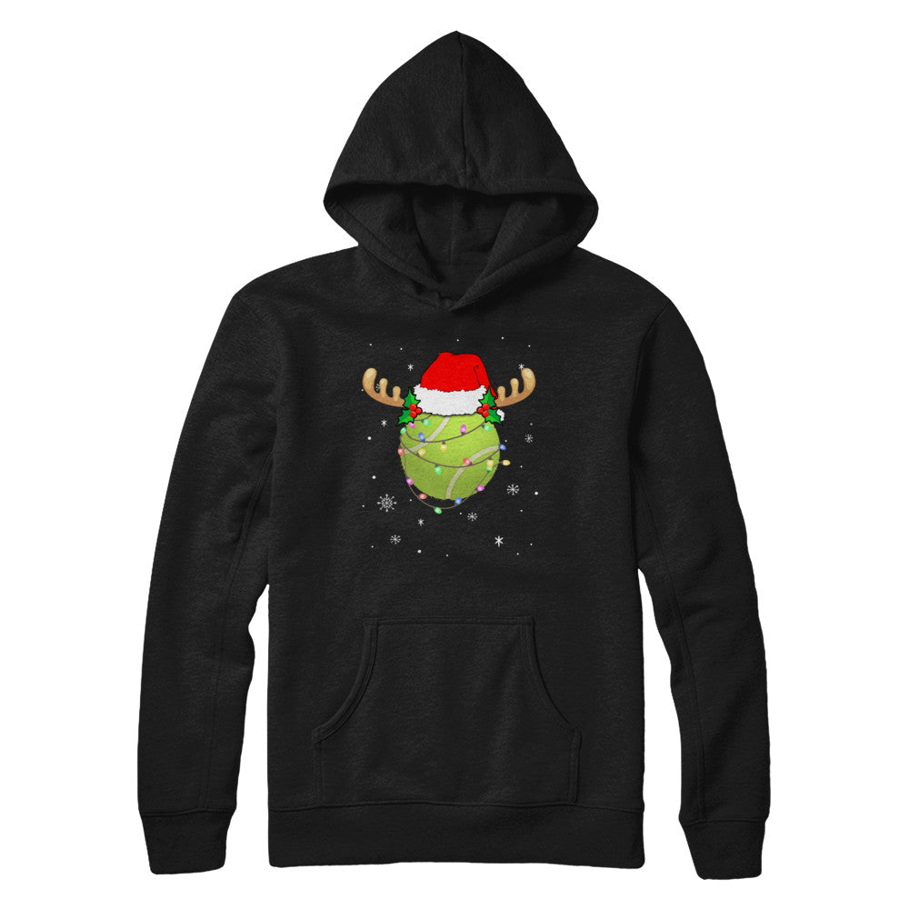 Santa Hat Tennis Reindeer Christmas Gifts T-Shirt & Sweatshirt | Teecentury.com