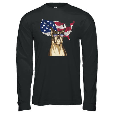 Funny Patriot Boxer Dog 4Th Of July American Flag T-Shirt & Hoodie | Teecentury.com
