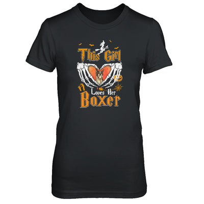 This Girl Love Her Dog Boxer Halloween T-Shirt & Tank Top | Teecentury.com