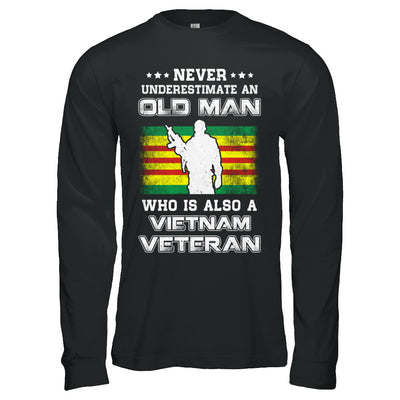 Never Underestimate An Old Man Vietnam Veteran T-Shirt & Hoodie | Teecentury.com