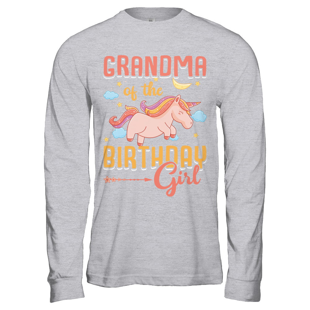 Grandma Of The Birthday Girl Unicorn T-Shirt & Hoodie | Teecentury.com