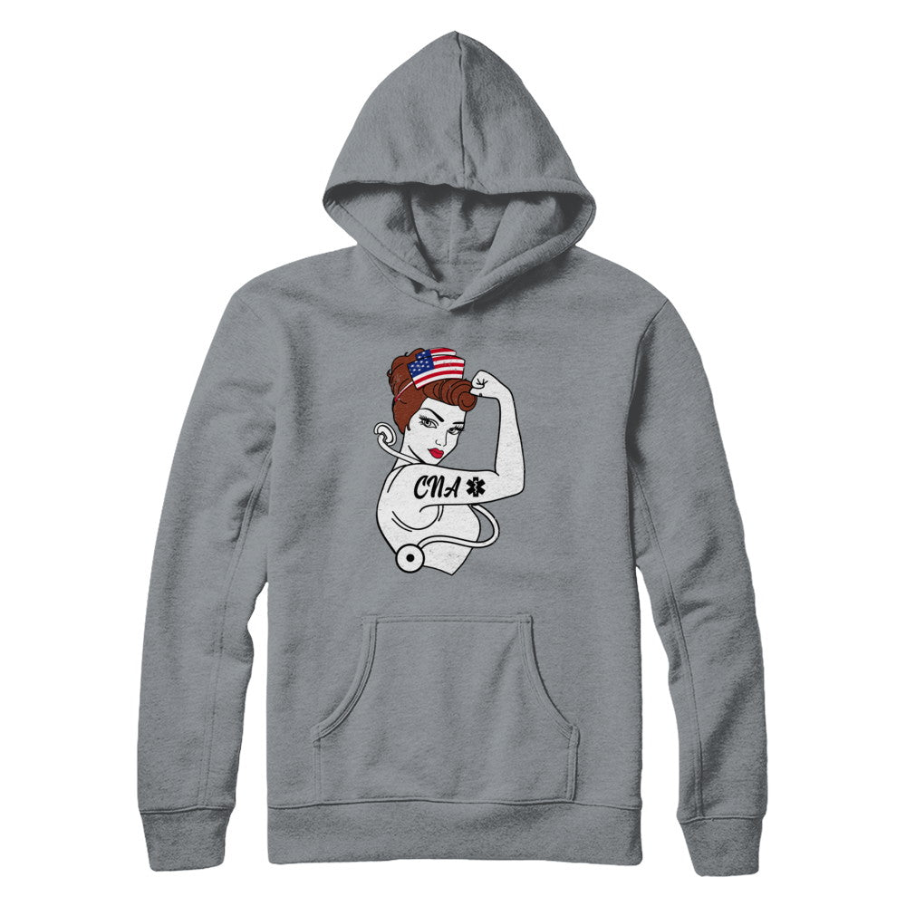 Nursing Strong Woman Cna Strong Nurse 4Th Of July T-Shirt & Hoodie | Teecentury.com
