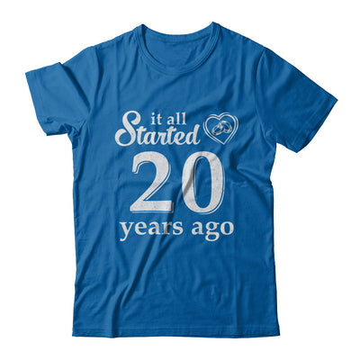 20Th Wedding Anniversary Married Couples 2002 Husband Wife T-Shirt & Hoodie | Teecentury.com