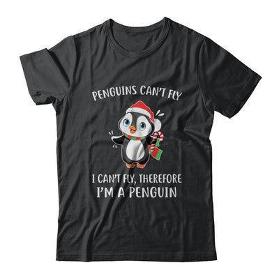 Funny Penguin I Can't Fly Christmas Gift T-Shirt & Sweatshirt | Teecentury.com