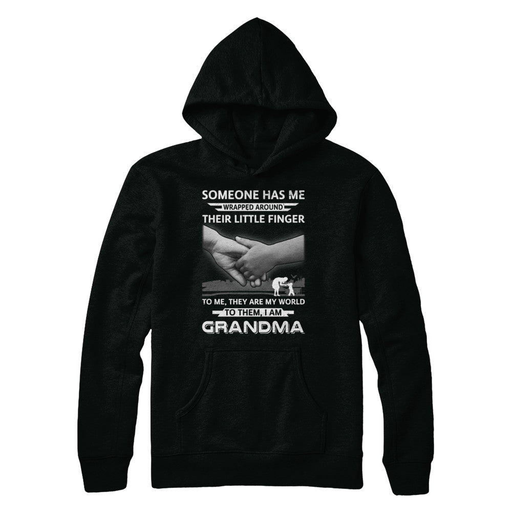 Someone Has Me Wrapped Around Their Little Finger Grandma T-Shirt & Hoodie | Teecentury.com