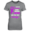 Fighting Cancer Chemo And Still This Sexy Purple Awareness T-Shirt & Hoodie | Teecentury.com