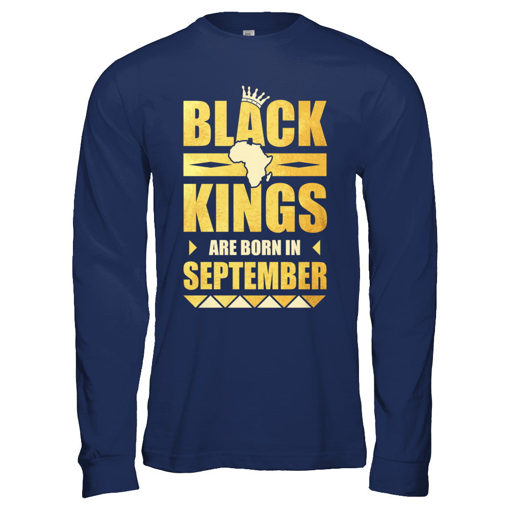 Black Kings Are Born In September Birthday T-Shirt & Hoodie | Teecentury.com