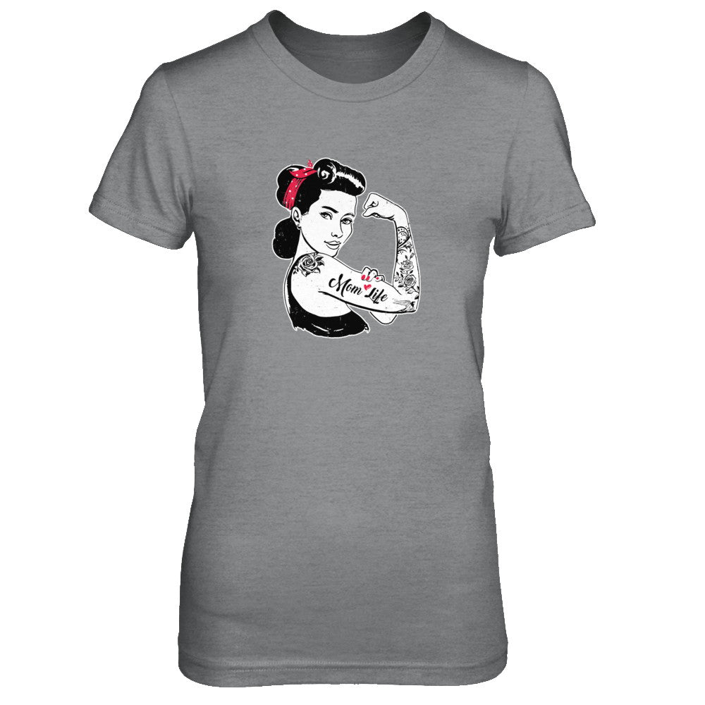 Mom Life Tattoos Tattooed Inked Woman T-Shirt & Tank Top | Teecentury.com