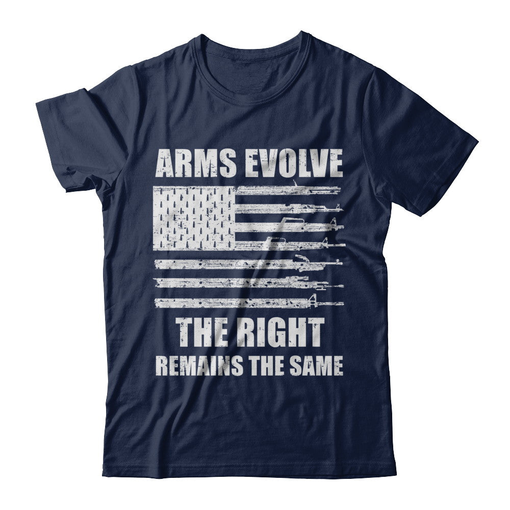 Arms Evolve The Right Remains The Same Gun Right T-Shirt & Hoodie | Teecentury.com