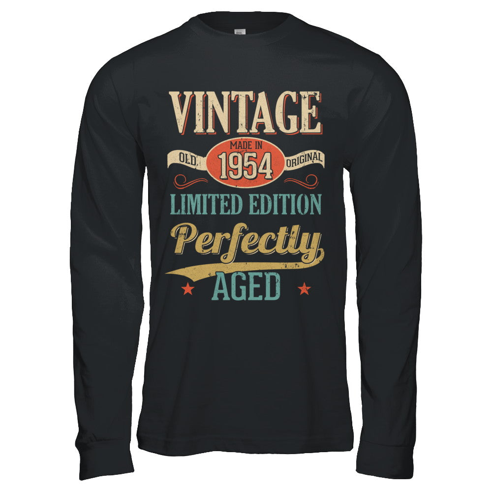 Vintage Premium Made In 1954 65Th Birthday Gift T-Shirt & Hoodie | Teecentury.com