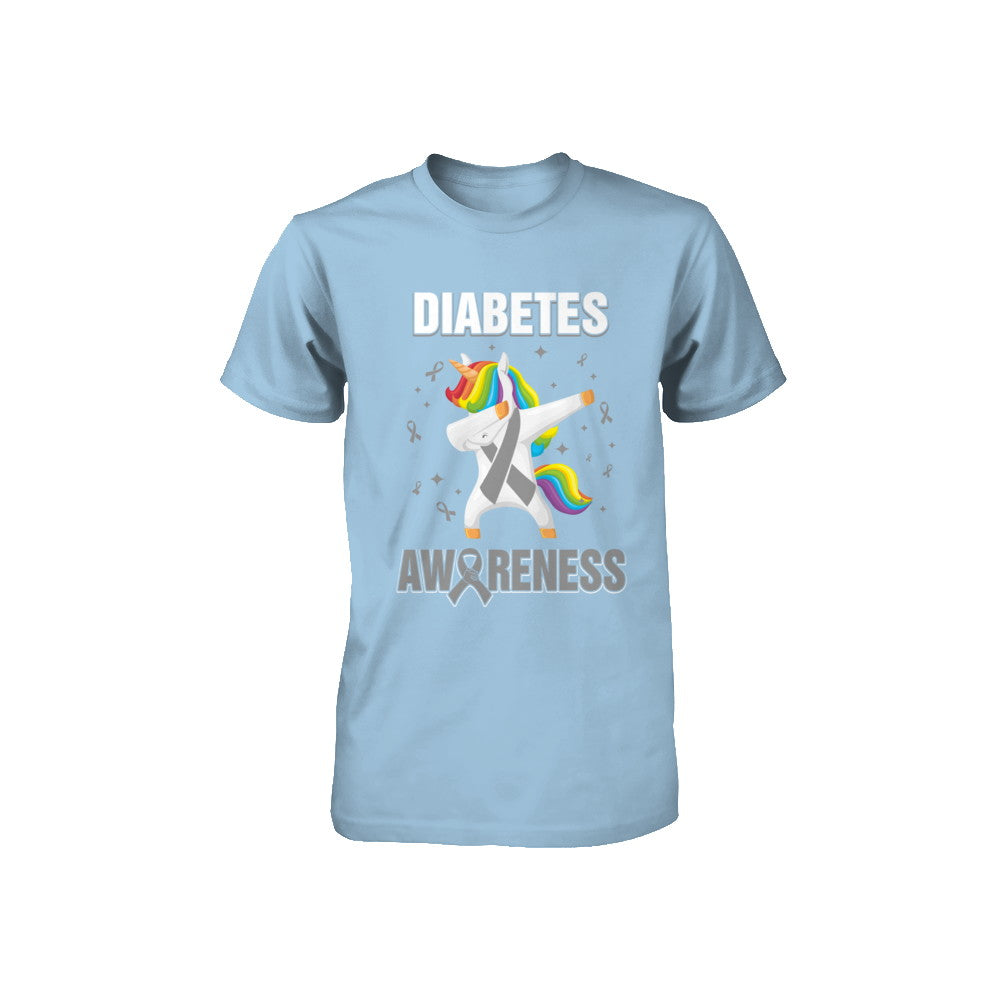 Inspirational Diabetes Awareness Unicorn Support Youth Youth Shirt | Teecentury.com
