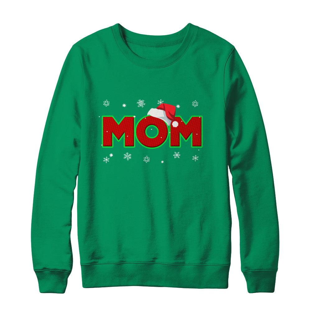 Mom Christmas Santa Ugly Sweater Gift T-Shirt & Sweatshirt | Teecentury.com