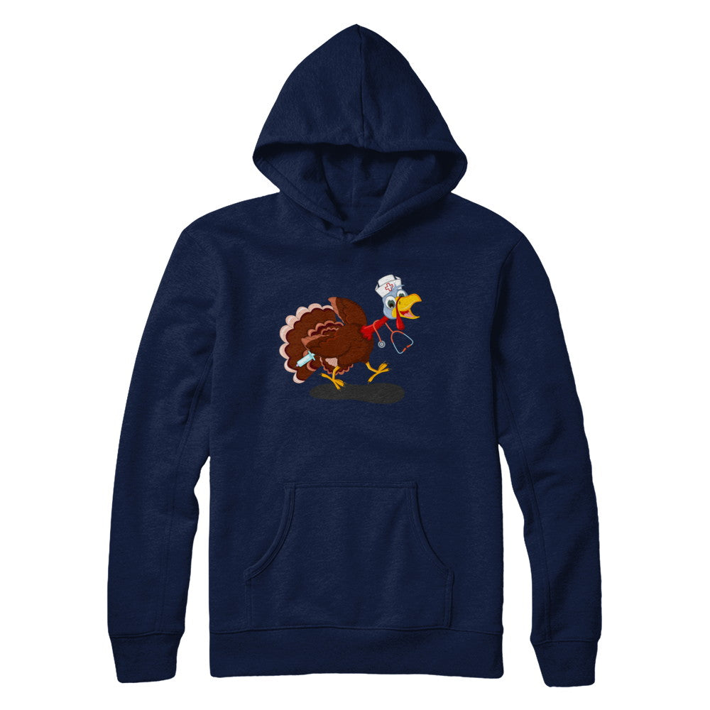 Nurse Turkey Funny Thanksgiving Day T-Shirt & Hoodie | Teecentury.com