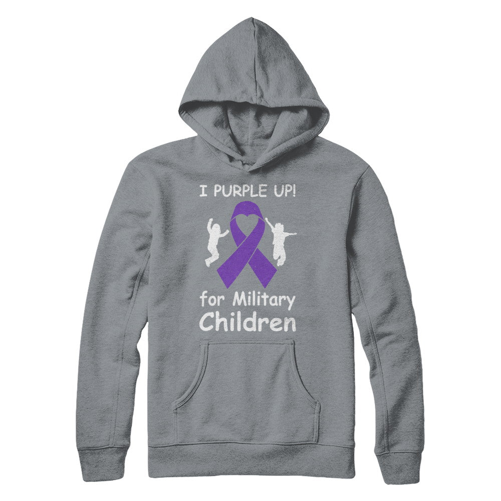 I Purple Up For Month Of The Military Child T-Shirt & Hoodie | Teecentury.com