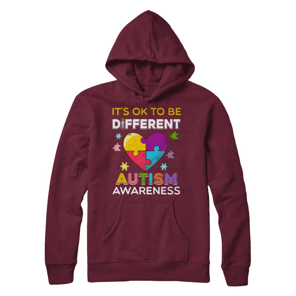 It's Ok To Be Different Autism Awareness Gift 2018 T-Shirt & Hoodie | Teecentury.com