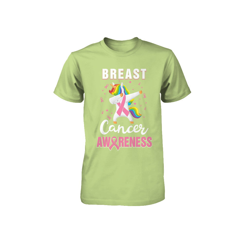 Inspirational Breast Cancer Awareness Unicorn Support Youth Youth Shirt | Teecentury.com