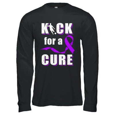 Kick For A Cure Soccer Alzheimers Pancreatic Lupus Awareness T-Shirt & Hoodie | Teecentury.com