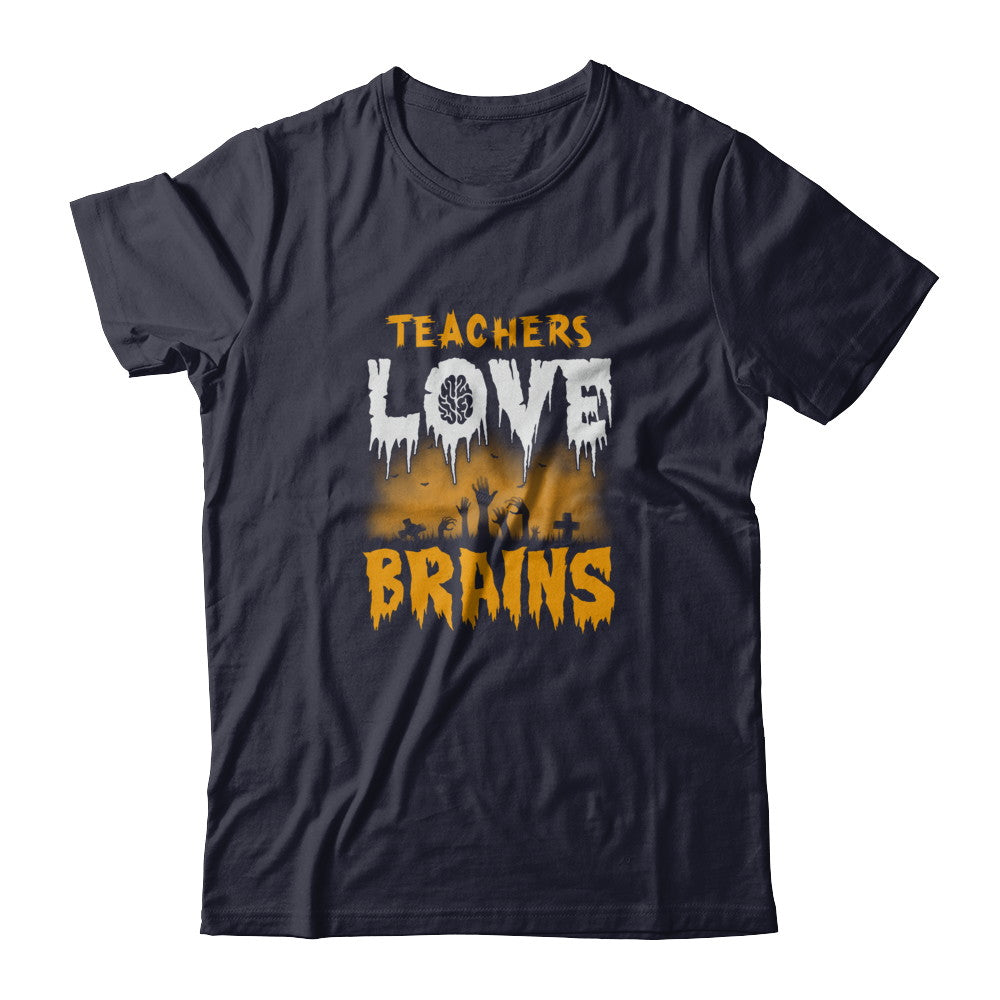 Teachers Love Brains Halloween T-Shirt & Tank Top | Teecentury.com