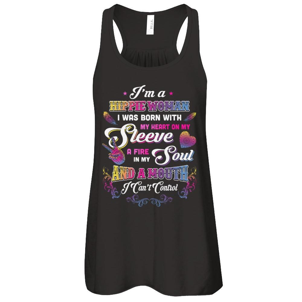 I'm A Hippie Woman I Was Born With My Heart T-Shirt & Tank Top | Teecentury.com