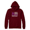 Fight Purple Ribbon US Flag Alzheimer's Pancreatic Awareness T-Shirt & Hoodie | Teecentury.com