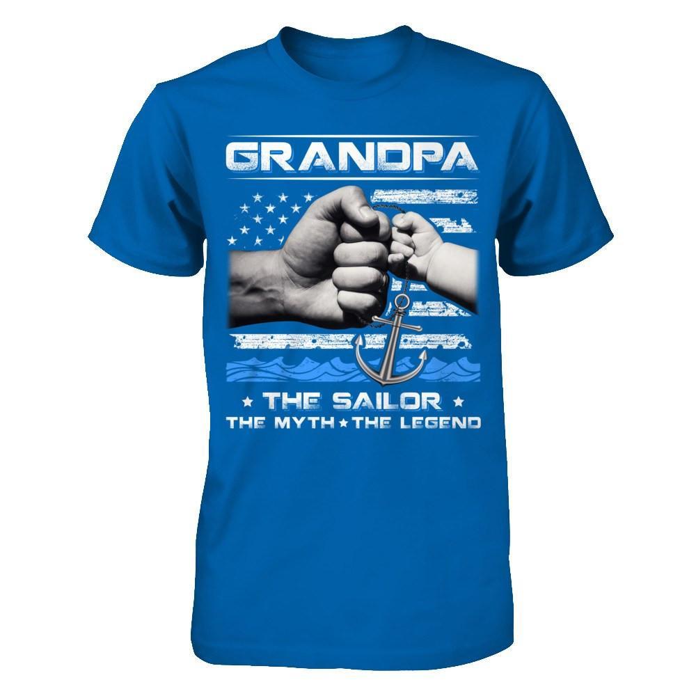 Veteran Grandpa The Sailor The Myth The Legend T-Shirt & Hoodie | Teecentury.com