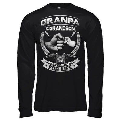 Motocross Grandpa And Grandson Riding Partners For Life T-Shirt & Hoodie | Teecentury.com