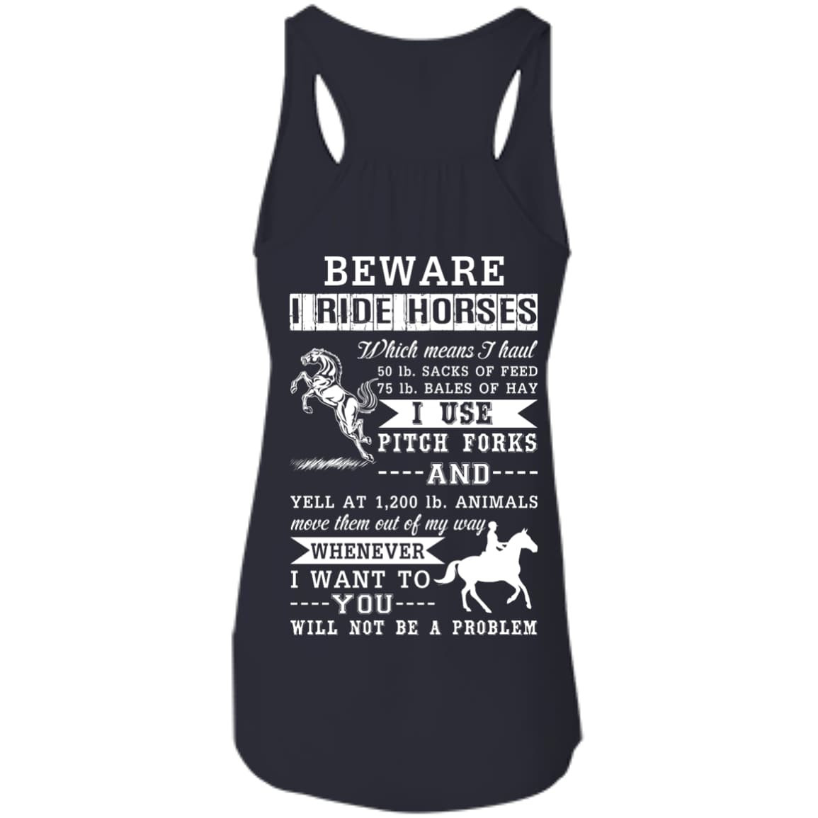 BEWARE I RIDE HORSES T-Shirt & Hoodie | Teecentury.com