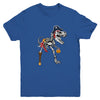 Dinosaurs T-Rex Skeleton Pirate Halloween Saurus For Kids Youth Youth Shirt | Teecentury.com