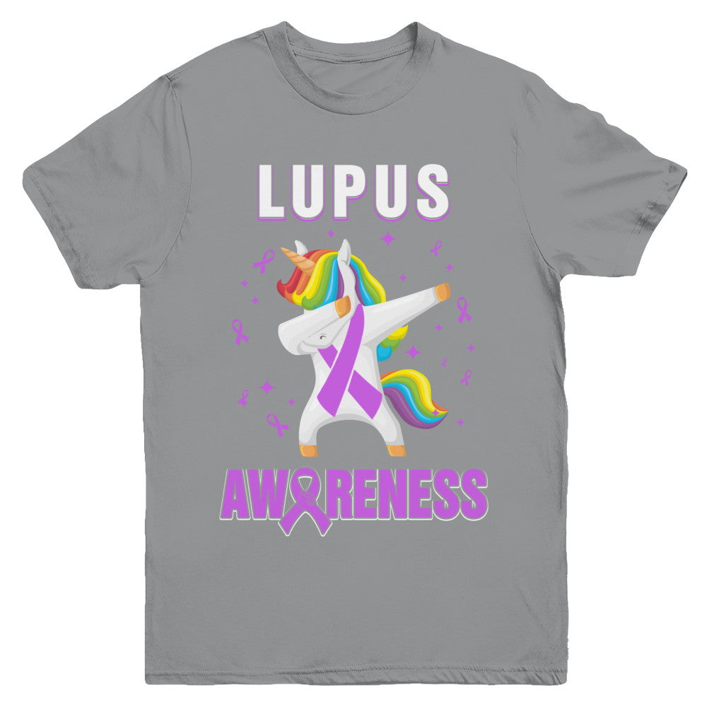 Inspirational Lupus Awareness Unicorn Support Youth Youth Shirt | Teecentury.com